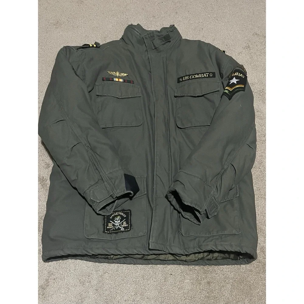 Regal Wear Insulated Green US Combat Jacket  Mens Size XL